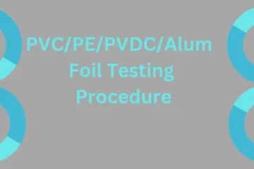 PVC/PE/PVDC/Alum foil Testing Procedure: